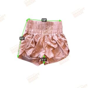 Free People Movement Good Karma High Waisted Running Shorts Peach Size M‎ EUC